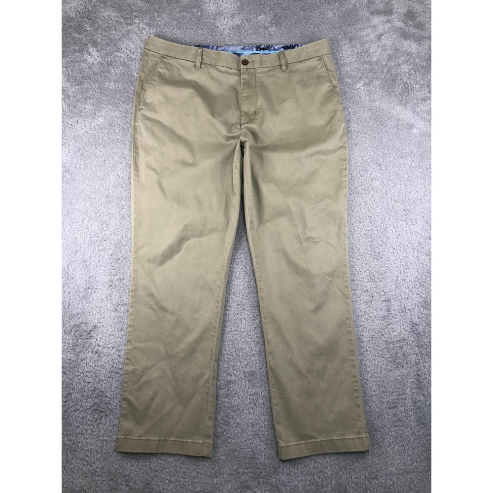 Tommy Bahama Boracay Pants Men 39x30 (Tag 38x30) Olive Khaki Chino Straight